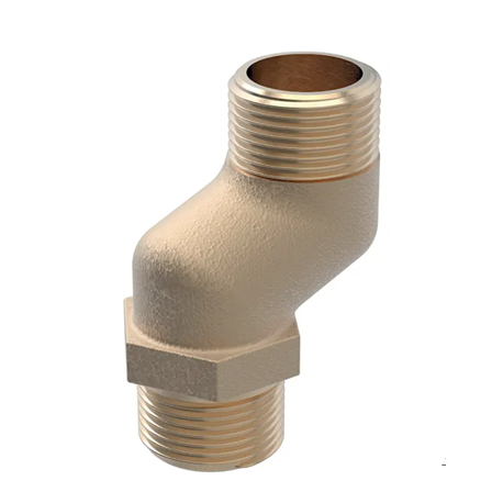 Coude de raccordement 90° FlowFit en tube métallique avec raccord union pour eurocône Ø 20 mm 653.478.00.1 Coude de raccordement 90° FlowFit en tube métallique avec raccord union pour eurocône Ø 20 mm 653.478.00.1