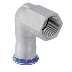 Lot de 10 coudes 90° Mapress Acier Inox avec filetage femelle Ø 25 mm 33806