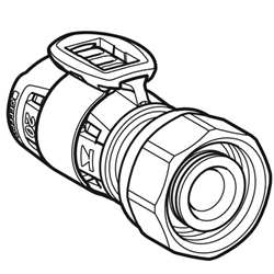 Départ de nourrice de distribution FlowFit pour eurocône longueur 6,1 cm Ø 12/20 mm 620.330.00.1