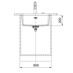 Evier Maris Fragranit MRG 110-52 Café Crème vidage automatique 282313