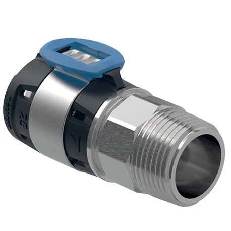 Raccord FlowFit avec filetage mâle, acier inoxydable Ø 25 mm 619.702.00.1 Raccord FlowFit avec filetage mâle, acier inoxydable Ø 25 mm 619.702.00.1