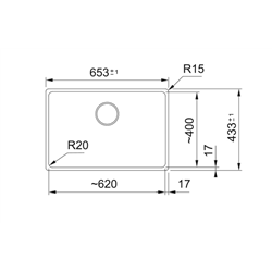 Evier Maris Fragranit MRG 110-62 Noir mat vidage automatique 282528