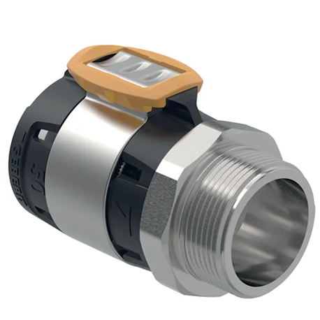 Raccord FlowFit avec filetage mâle, acier inoxydable Ø 40 mm 619.704.00.1 Raccord FlowFit avec filetage mâle, acier inoxydable Ø 40 mm 619.704.00.1