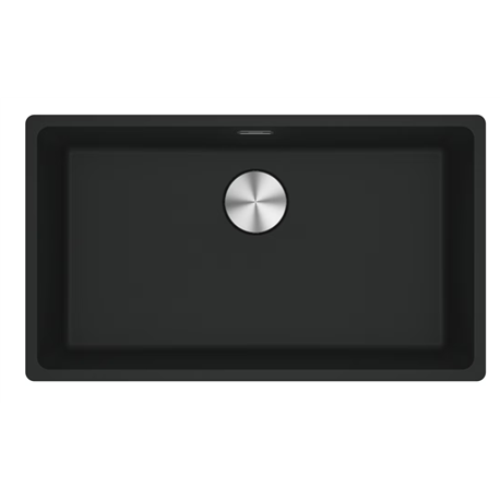 Evier Maris Fragranit MRG 110-72 Noir mat vidage manuel 282818