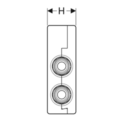 Raccord croisé FlowFit avec boîtier d’isolation Ø 20/12/20 mm 619.312.00.1