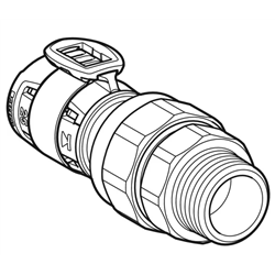 Raccord intermédiaire FlowFit avec filetage mâle Ø 50/65 mm 620.596.00.1