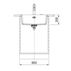 Evier Maris Fragranit MRG 210-52 Blanc vidage automatique 280760