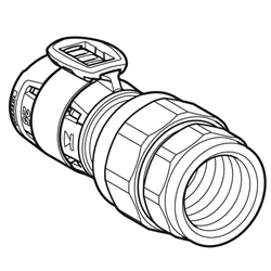 Raccord intermédiaire FlowFit avec filetage femelle Ø 32 mm 620.604.00.1