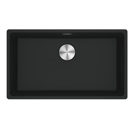 Evier Maris Fragranit MRG 210-72 Noir mat vidage manuel 281019