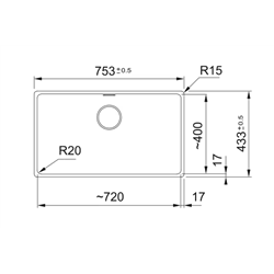 Evier Maris Fragranit MRG 210-72 Blanc vidage manuel 281002