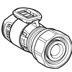 Pack d'embouts de raccordement FlowFit pour aller et retour, avec raccord union pour eurocône Ø 12 mm 619.460.22.1