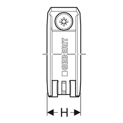 Lot de 2 Packs de fixations par point fixe 75 mm 619.737.00.1