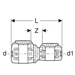 Lot de 5 réductions FlowFit Ø 40/25 mm 620.035.00.1