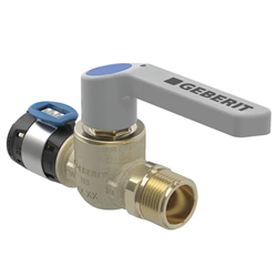 Robinet à boisseau sphérique FlowFit avec filetage mâle et levier de déclenchement Ø 15 mm 619.866.00.1