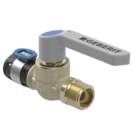 Robinet à boisseau sphérique FlowFit avec filetage mâle et levier de déclenchement Ø 15 mm 619.866.00.1 Robinet à boisseau sphérique FlowFit avec filetage mâle et levier de déclenchement Ø 15 mm 619.866.00.1