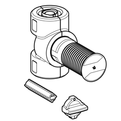 Robinet à boisseau sphérique encastré FlowFit avec isolation Ø 20 mm 619.872.00.1