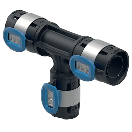 Lot de 10 tés réduit FlowFit Ø 20/20/15 mm 620.142.00.1