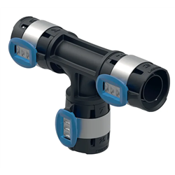 Lot de 10 tés égal FlowFit Ø 12 mm 620.080.00.1