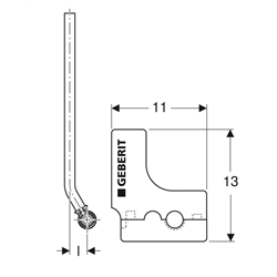 Lot de 2 tés de raccordement FlowFit en tube métallique avec raccord union pour eurocône Ø 12/20/12 mm 619.420.22.1