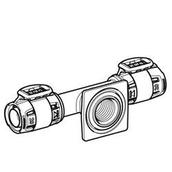 Lot de 10 tés de raccordement FlowFit pour réservoir à encastrer Ø 15 mm 620.991.00.1