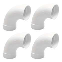 Sachet de 4 Coudés 90° Ø51 mm femelle/femelle