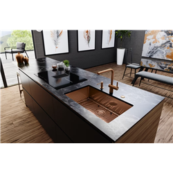 Evier Mythos Masterpiece BXM 110-68 Vidage automatique, 725x450 mm, Cuivre 117868
