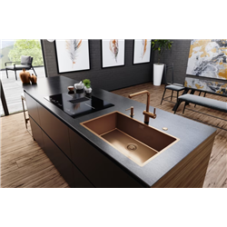 Evier Mythos Masterpiece BXM 110-68 Vidage automatique, 725x450 mm, Cuivre 117868