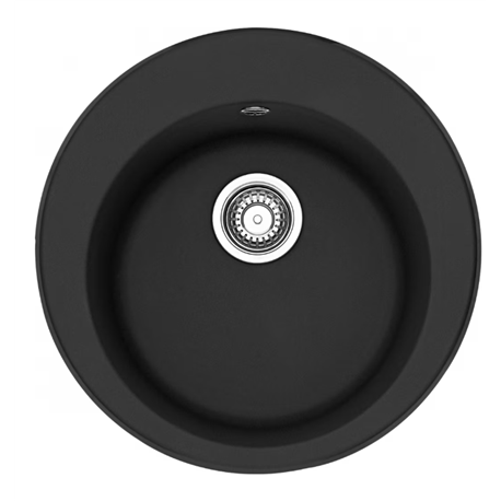 Evier Rotondo ronde Fragranit ROG 610-51 Noir mat 304244