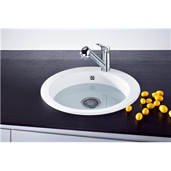 Evier Rotondo ronde Fragranit ROG 610-51 Blanc Artic 075876