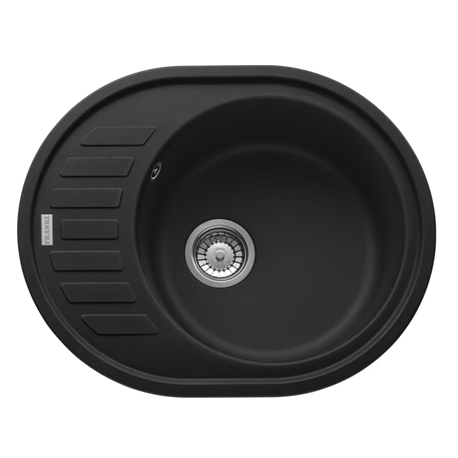 Evier Rotondo Fragranit ROG 611-62 Noir mat 303773