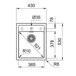 Evier Sirius Tectonite SID 610-43 Urban grey 274561