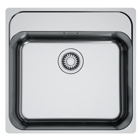 Evier Smart Inox SRX 210-50 530x510 mm Inox 292237