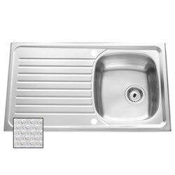 Evier Jazzy Inox Nid abeille 860x500 mm