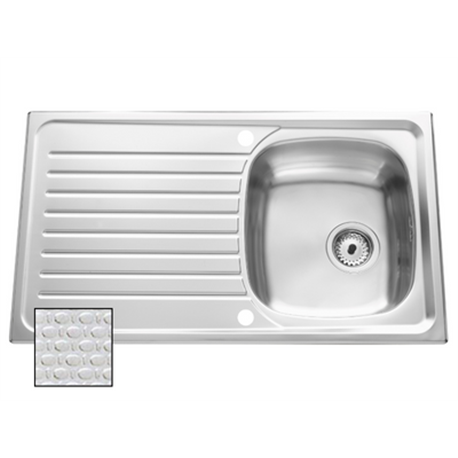 Evier Jazzy Inox Nid abeille 860x500 mm