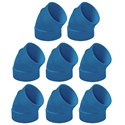 Sachet de 8 Coudes 45° ø51 mm Mâle/femelle