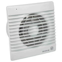Aérateur Decor 200 CZ 185 m3/h Clapet anti-retour