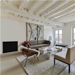 Radiateur eau chaude Lamella Hauteur 600 épaisseur 65, 561 Watts