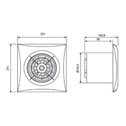 Aérateur Silent 300 CZ 280 m3/h Clapet anti-retour