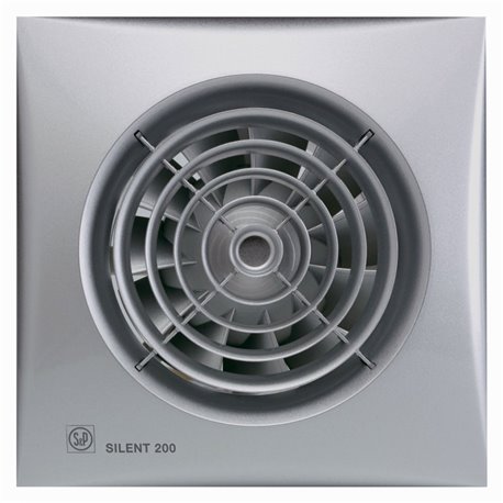 Aérateur Silent 200 CRZ Silver 180 m3/h Temporisé Aérateur Silent 200 CRZ Silver 180 m3/h Temporisé
