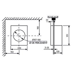 Aérateur HV-Stylvent 238 m3/h Standard