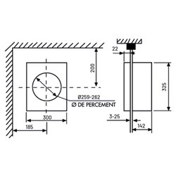 Aérateur HV-Stylvent 400 m3/h Standard