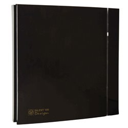 Aérateur Silent design 100 CZ Noir 85 m3/h Clapet anti-retour