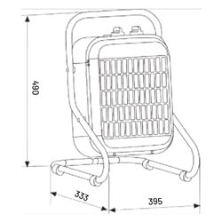 Aérotherme portable 2500/5000 Watts