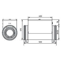 Batterie électrique Tri Ø400mm 9000 Watts