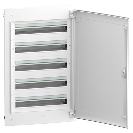 Coffret électrique PrismaSeT XS LVSXG524 5 rangées de 24 modules encastré avec porte opaque