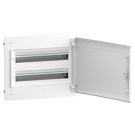 Coffret électrique PrismaSeT XS LVSXG224 2 rangées de 24 modules encastré avec porte opaque