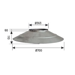 Bavette de protection Ø363/700 mm
