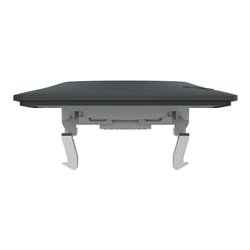 Prise téléphone en T avec plaque Ovalis S340496 8 contacts anthracite
