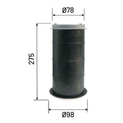 Bouche d'extraction plastique BOA Ø 80 mm manchette longue
