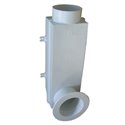 Bouche d'extraction plastique BOA Ø 80 mm manchette coudée